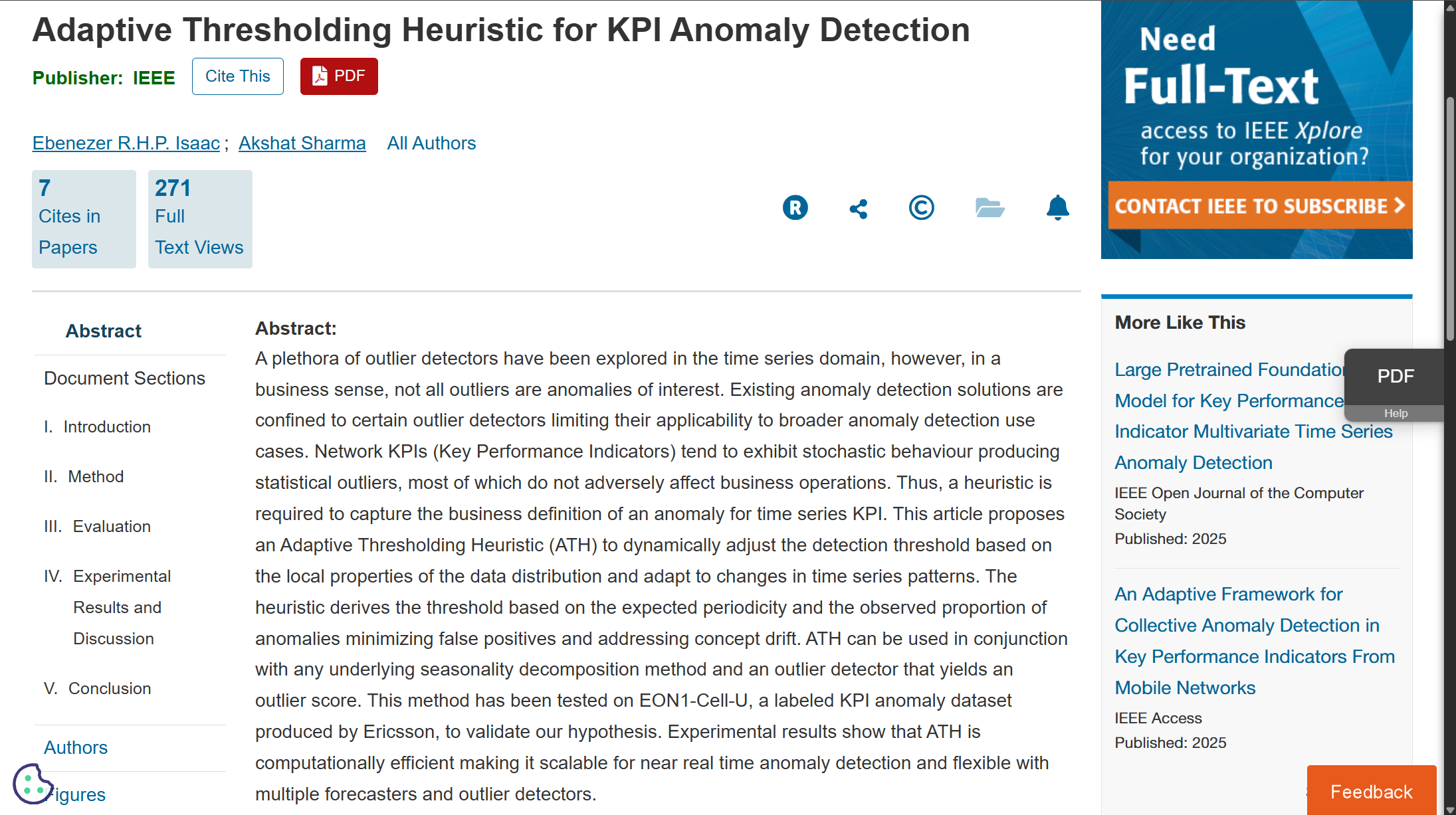 KPI Anomaly Detection